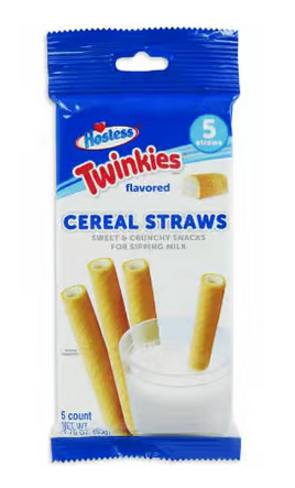 CEREAL STRAWS - TWINKIES FLAVORED 1.76OZ